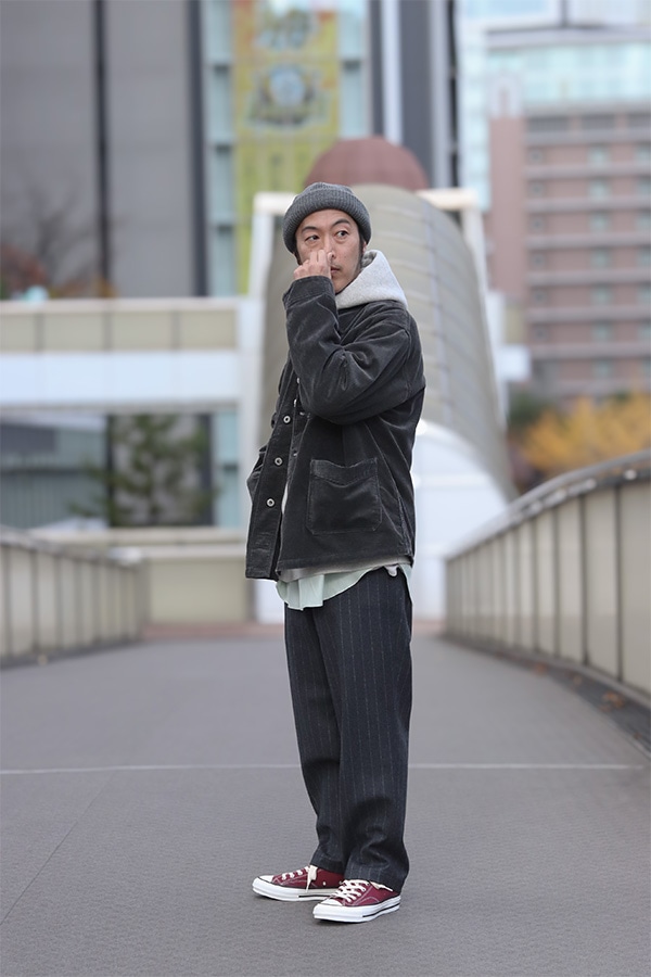 SCYE BASICS LOFTMAN別注 Cashmere Flannel Loose Slacks