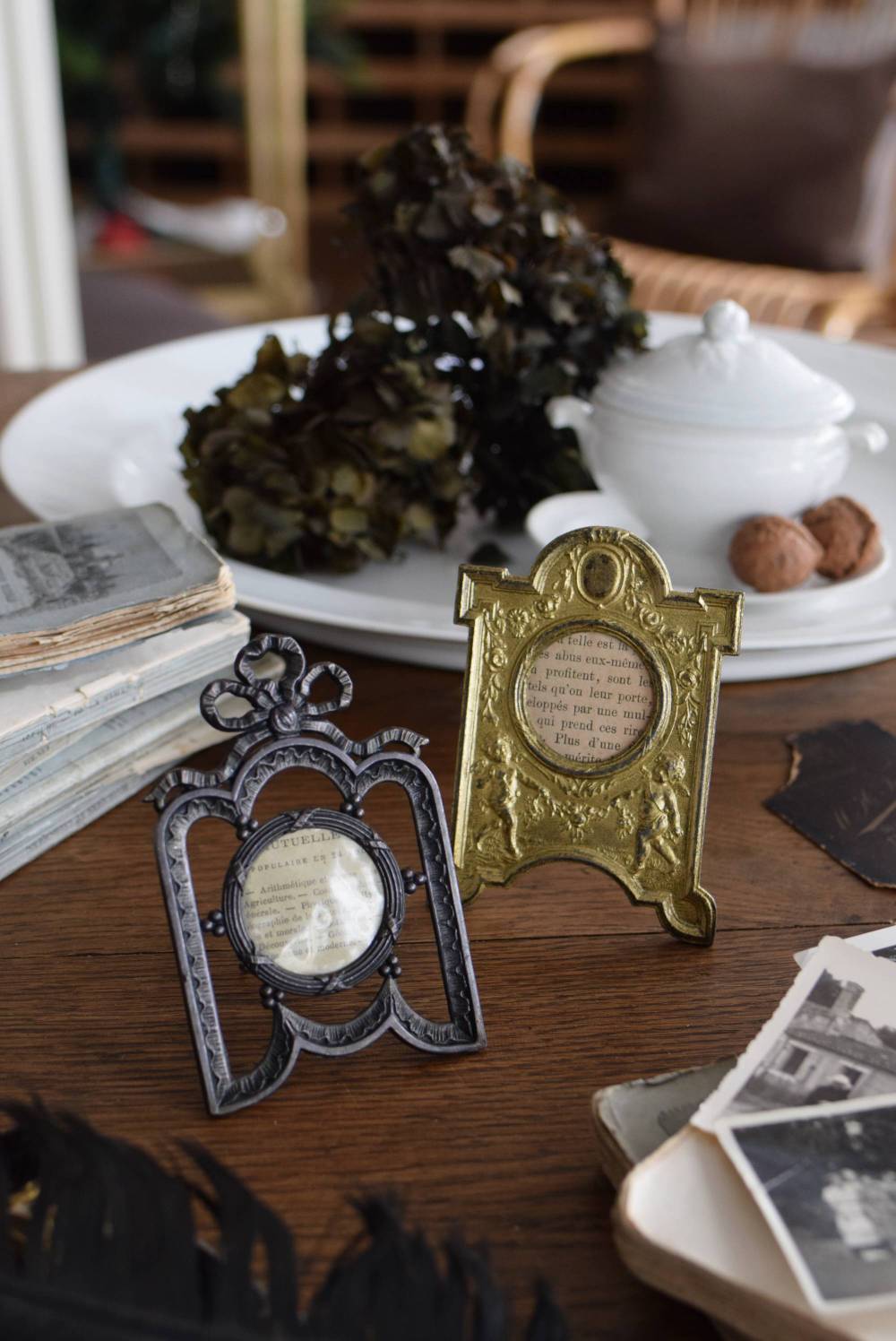 フォトフレーム.天使 フランス アンティーク 写真立て