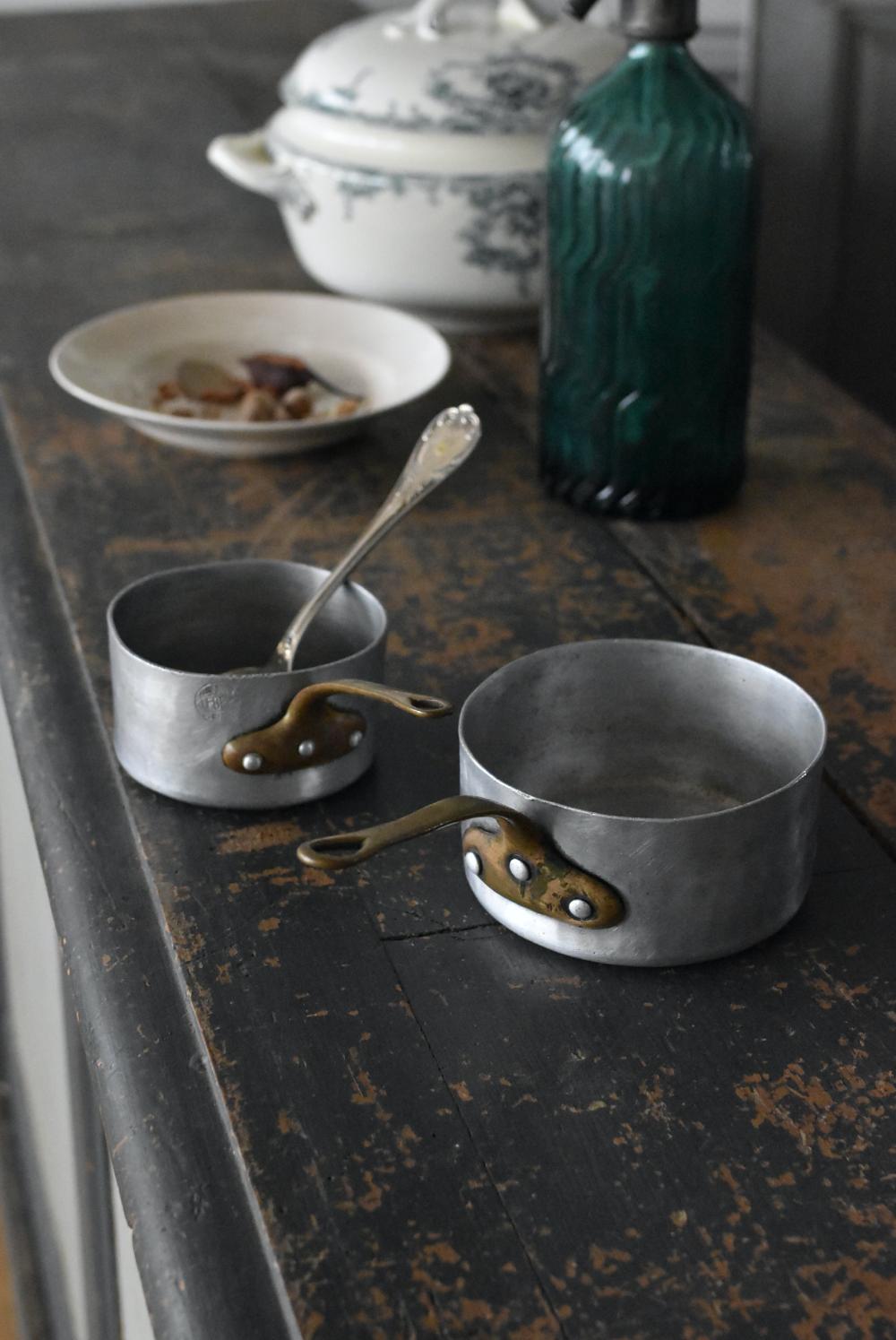 フランスアンティーク雑貨 アルミ鍋 フレンチ雑貨