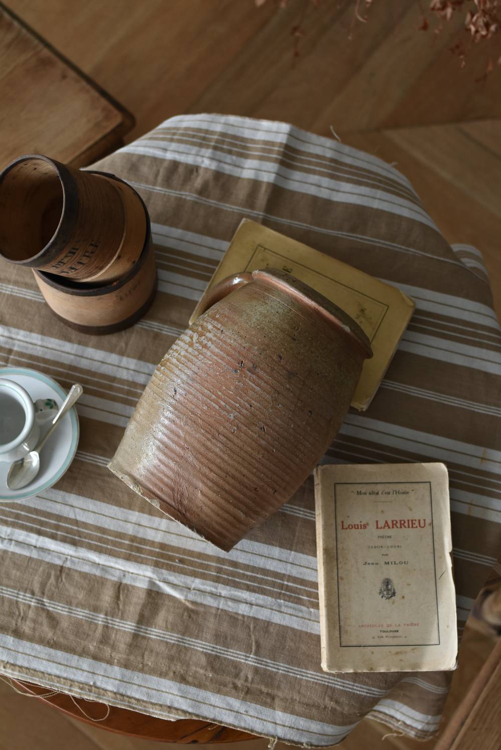 アンティークポット.8A フランス アンティーク 陶器ポット