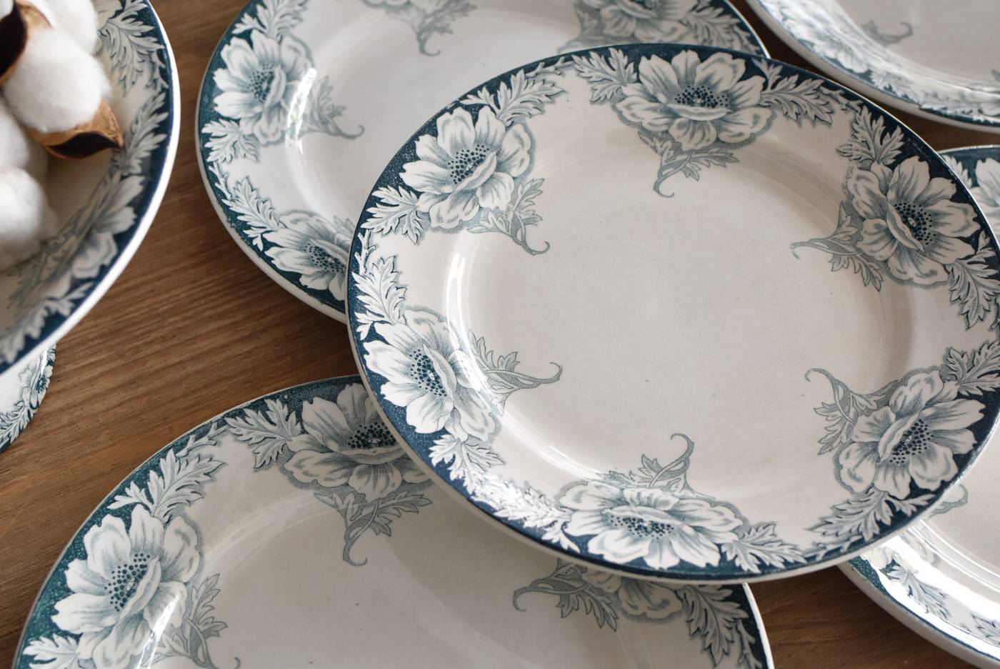 ラウンドプレート1.SUZANNE フランス食器 フランスアンティーク雑貨 皿