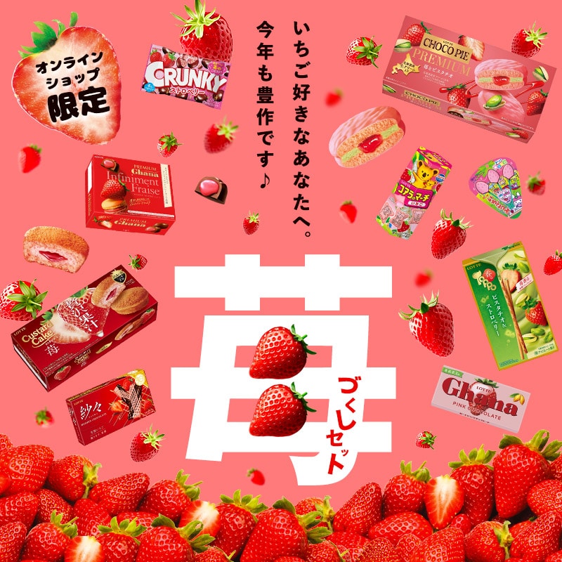 送料込】美味しいいちごづくしセット: チョコレート|LOTTE GROUP公式