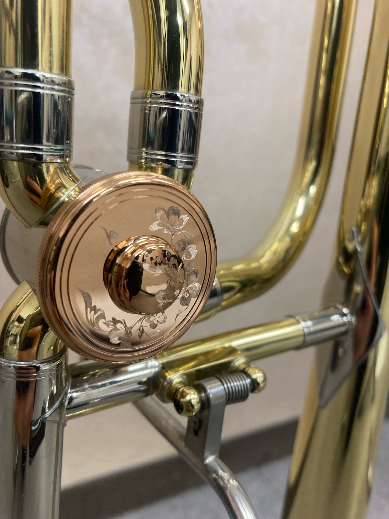 めるる】トロンボーン 金メッキロータリーキャップ めるる】トロン