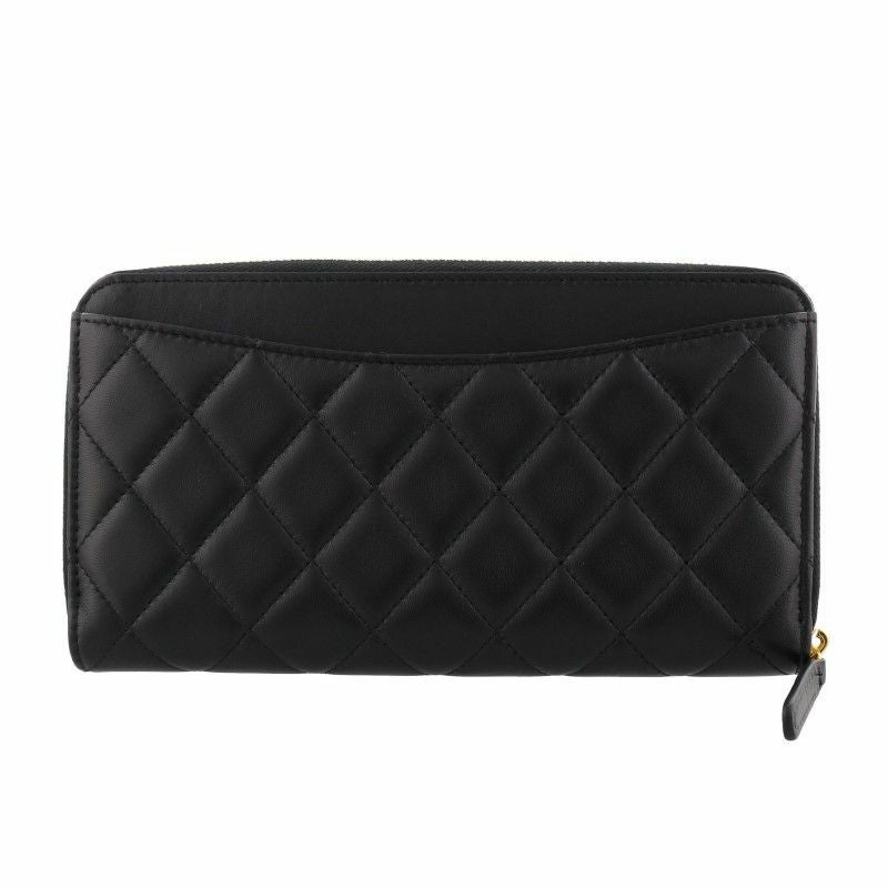 シャネル CHANEL 長財布 レディース マトラッセ ブラック AP0242