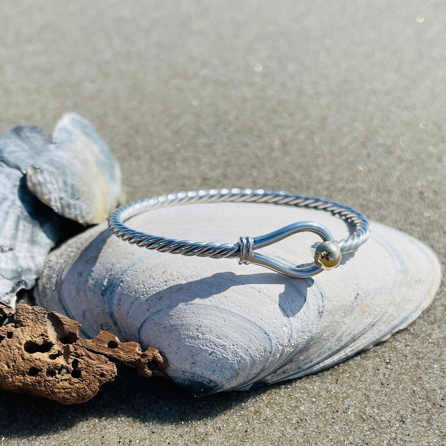 新品】PRY シュウト Silver Hook Bangle [narrow]