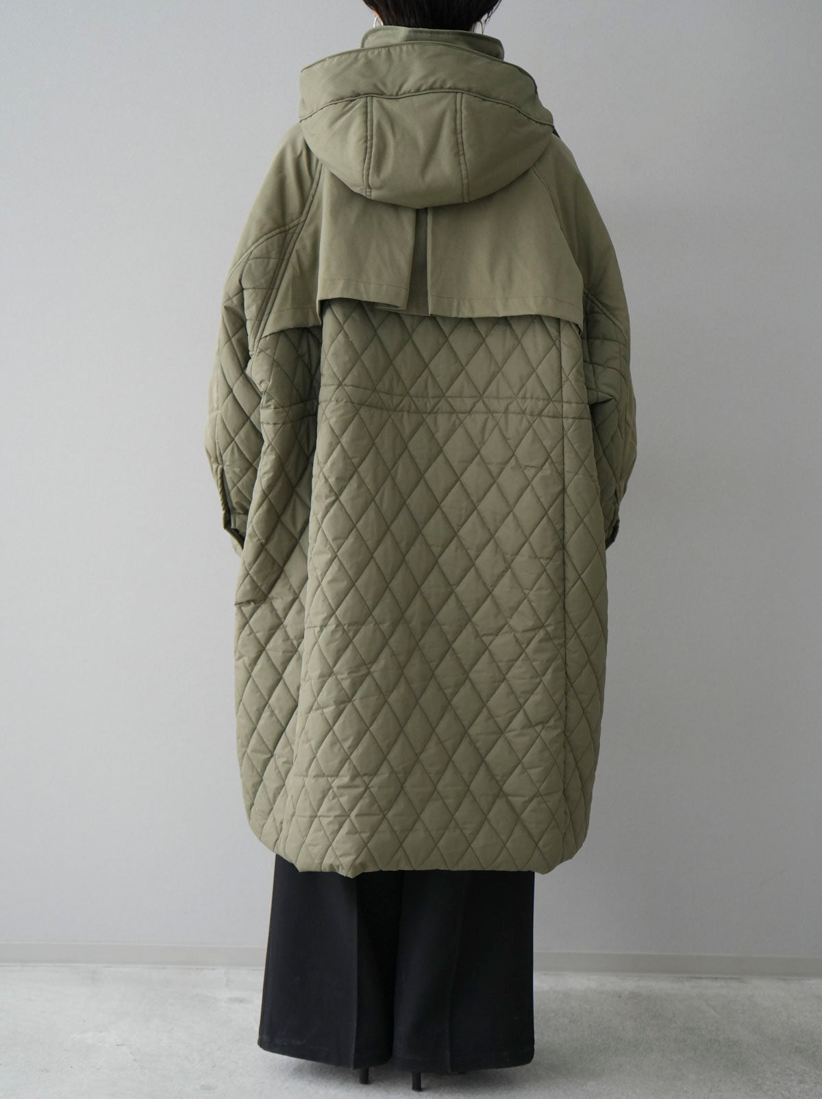 予約]2WAYキルティングコート/カーキ – Lumier