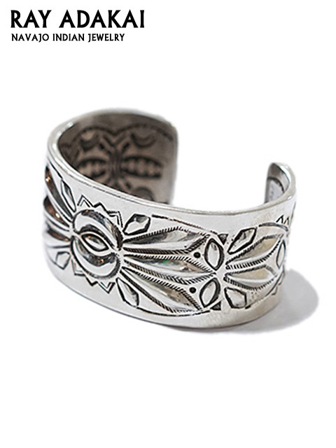 RAY ADAKAI（レイアダカイ） 】 ダブルスタンプシルバーバングル - Lua