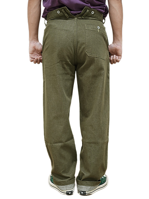 ORGUEIL（オルゲイユ） 】 グリーンデニムワークパンツ [ Green Denim