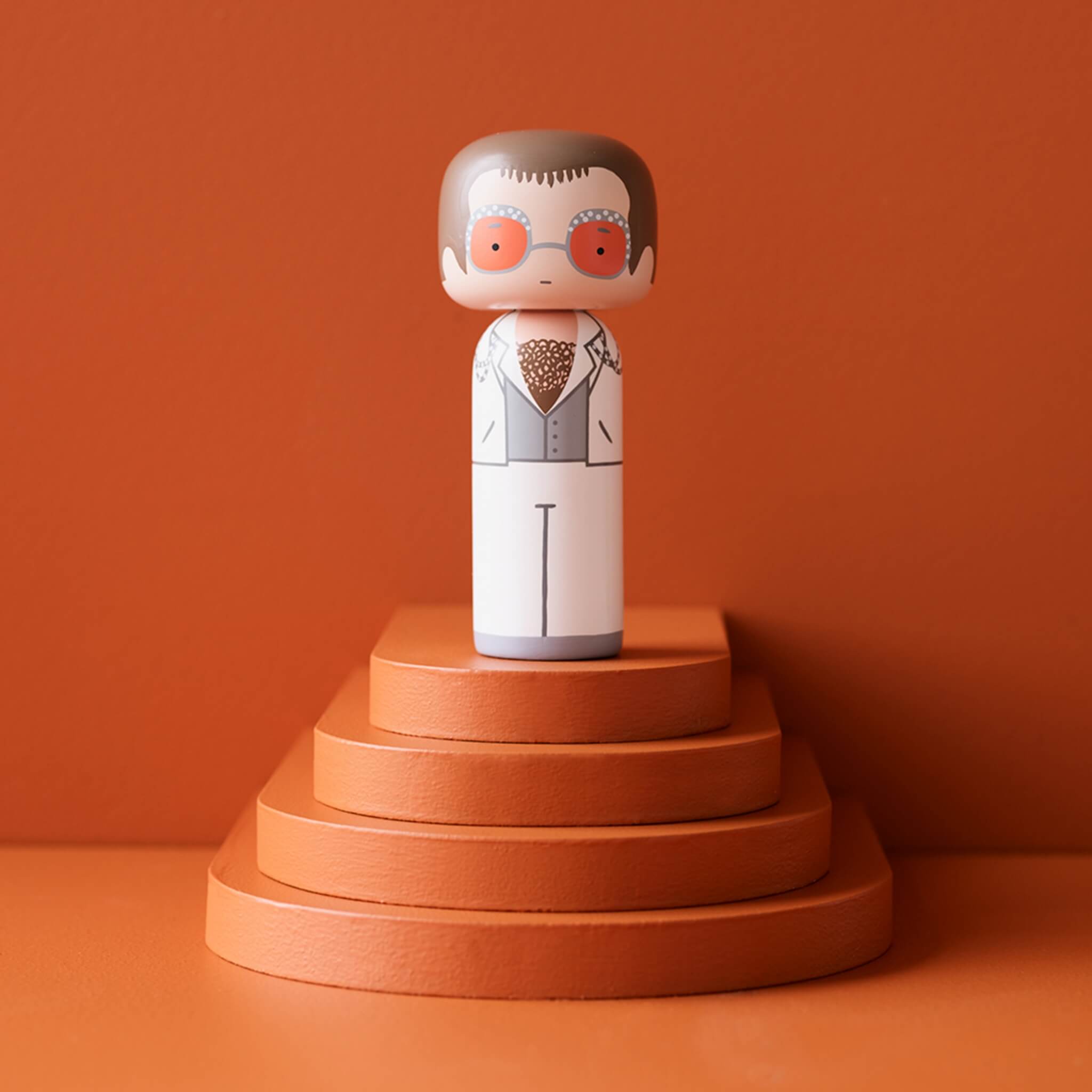 Elton John Kokeshi White Outfit | Legendary Series – Lucie Kaas