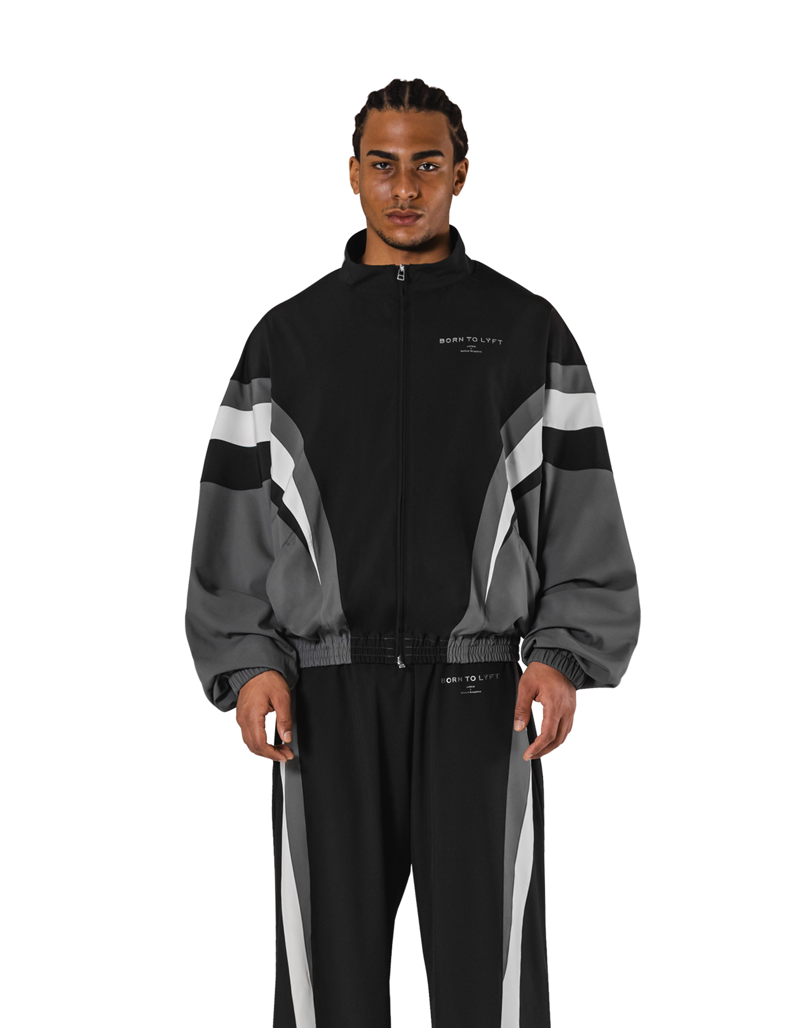 LYFT セットアップ Oversize Round Separate Track Jacket - Black – LÝFT