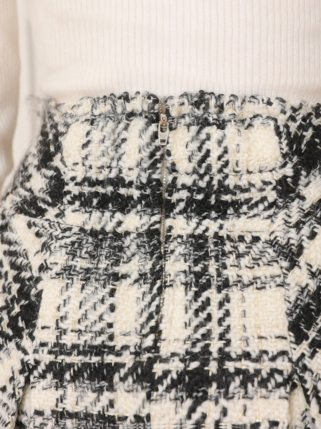 Roving check box pleated skirt(eme10726) – M me eme