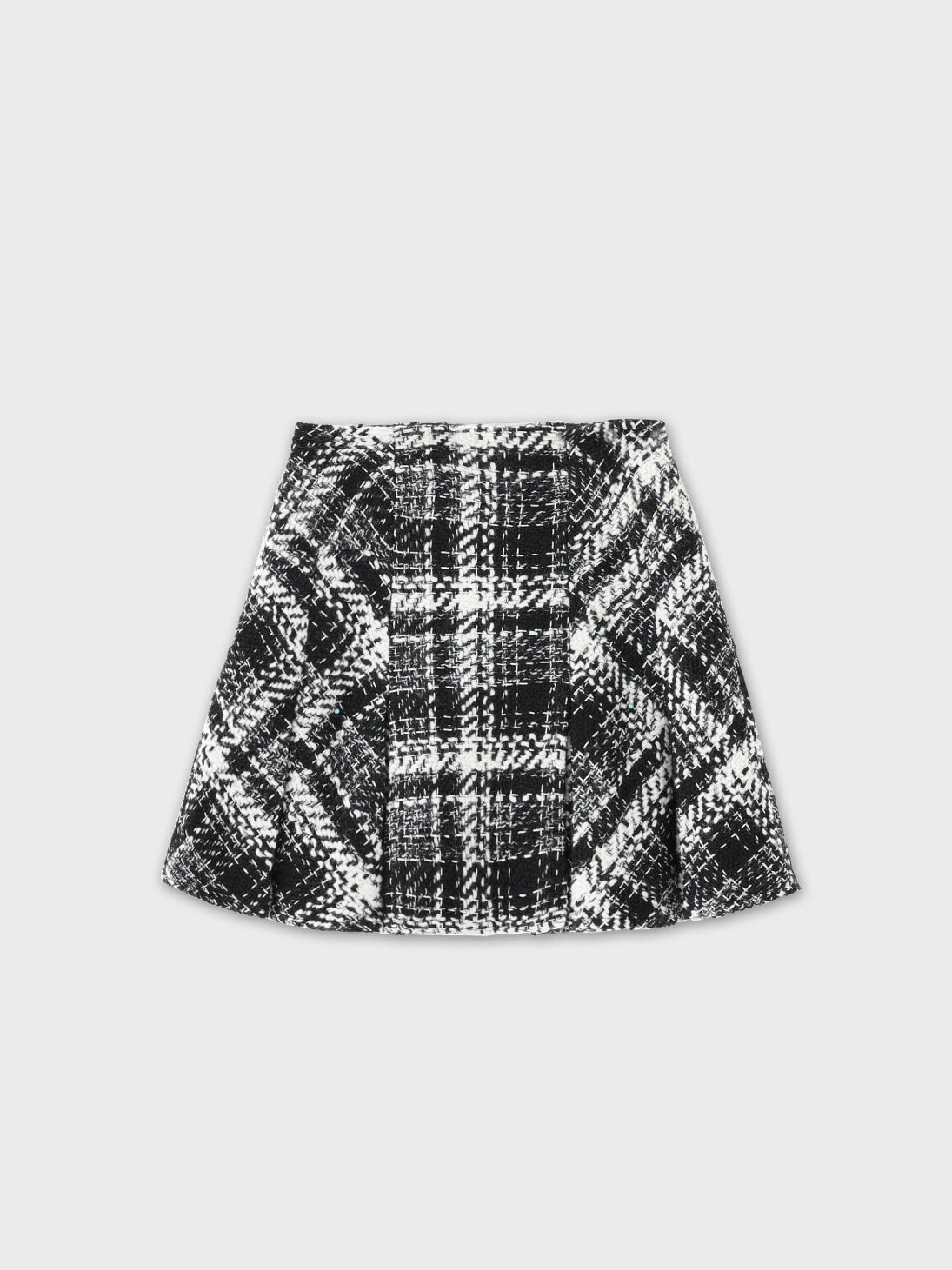 Roving check box pleated skirt(eme10726) – M me eme