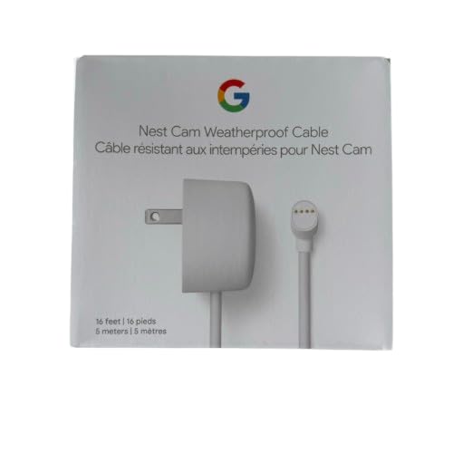 Amazon | Google 純正品 Google Nest Cam 防塵・防滴ケーブル 5m 電源
