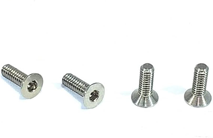 Amazon | スクエア 切削64チタンヘックス皿ビス M2×6mm 4pcs SCT-206