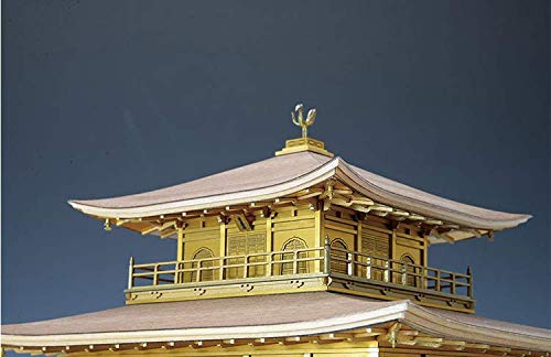 Amazon | ウッディジョー/木製建築模型 1/75鹿苑寺・金閣[ゴールド仕様