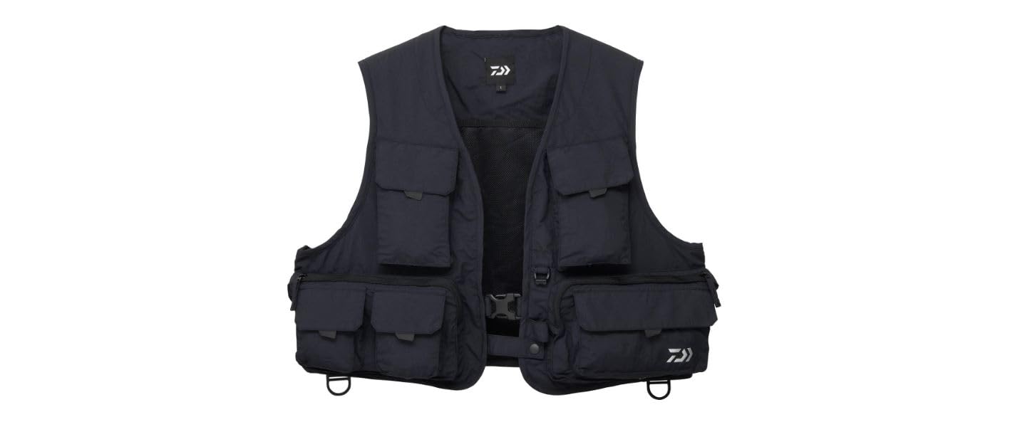 Amazon | ダイワ(DAIWA) DV-3425 フィッシングベスト ブラック XL