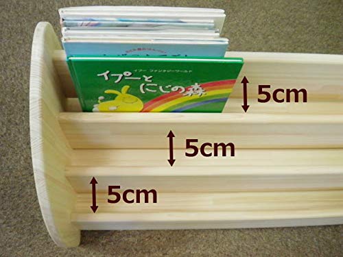 Amazon.co.jp: 木遊舎(MOKUYUSYA) 絵本棚【完成品】天然木製ひのき材