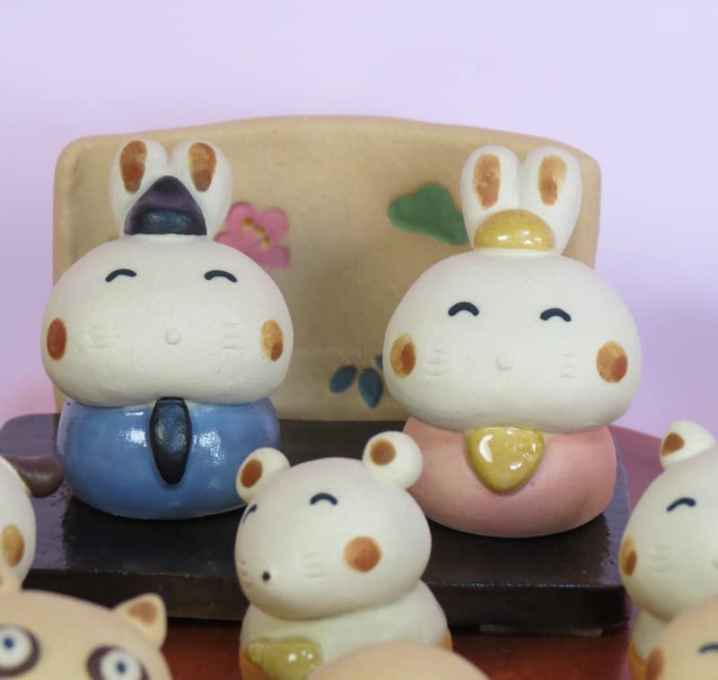 Amazon | 雛人形：森の雛セット/羽田桂子（サバイディー）/ 陶器/ | 平