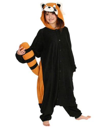 Amazon | レッサーパンダ 着ぐるみ（きぐるみ） フリース地 大人男女