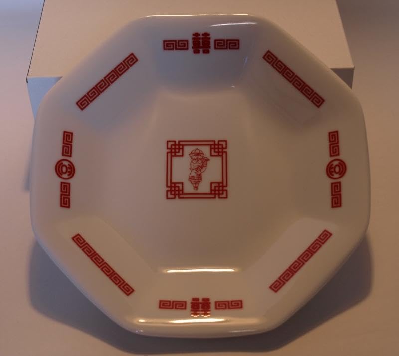 新品】ピーナッツくん生誕記念「黄豆飯店」どんぶり、八角皿、レンゲ 3