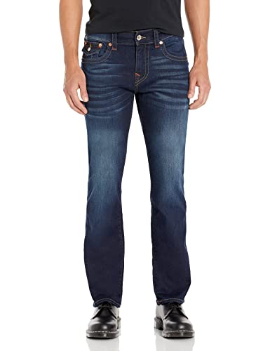 True Religion Men's Ricky Straight Leg Jeans with Back Flap