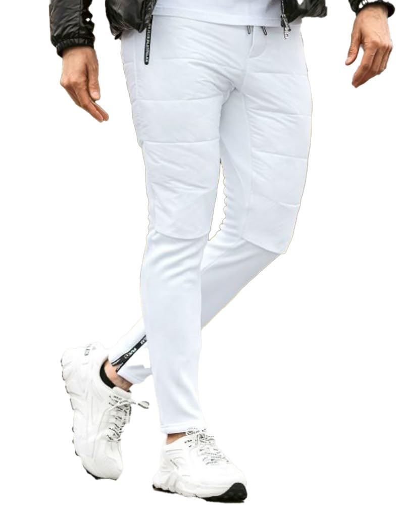 新品 1PIU1UGUALE3 GOLF タック パンツ スラックス メンズM ホワイト