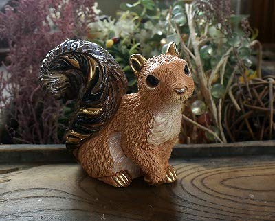 Amazon.co.jp: リンコナダ リス F224 動物 陶器 置物 栗鼠 りす リス