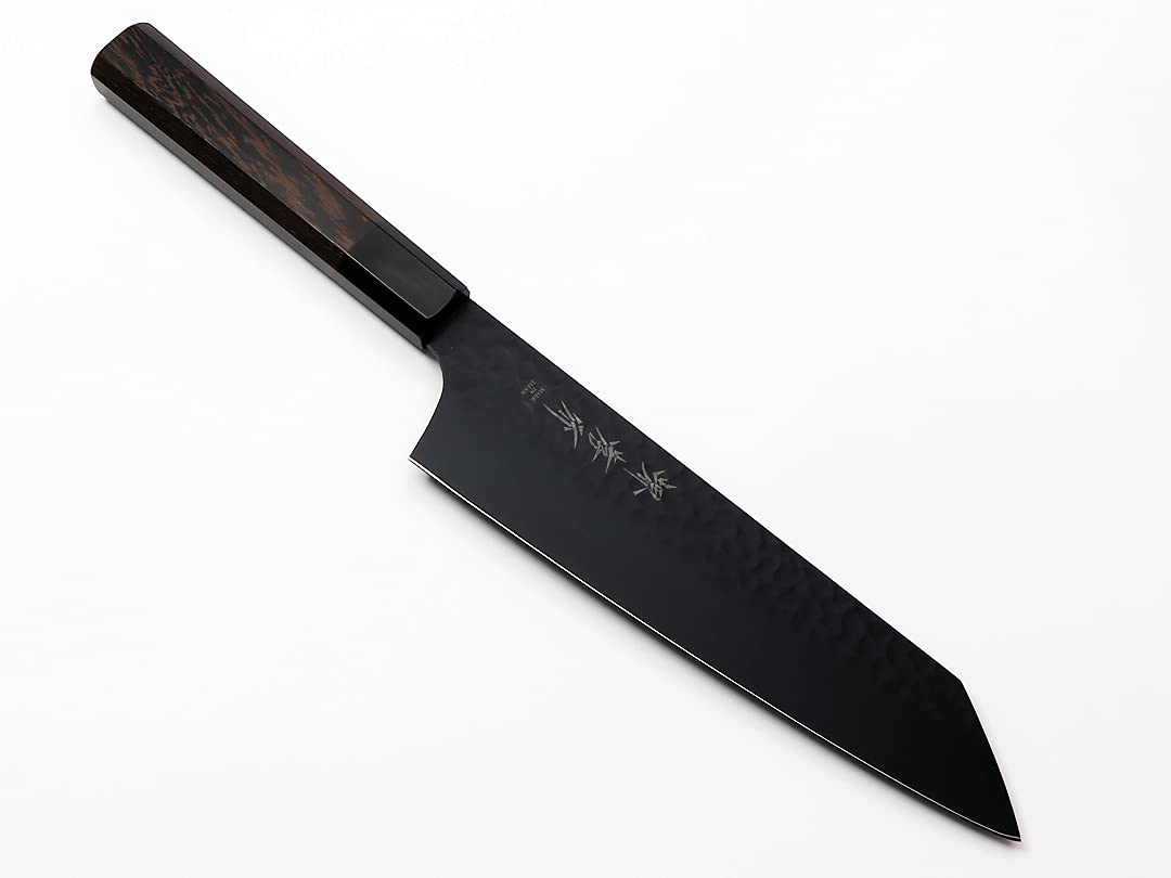 Amazon | 堺孝行【黒影】 剣型（切付型）牛刀190 V金10号鎚目フッ素