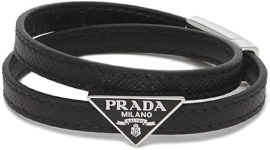 Amazon | [プラダ]ブレスレット アクセサリー サフィアーノ レザー