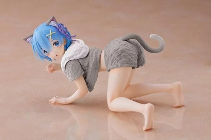 Amazon.co.jp: リゼロ Desktop Cute フィギュア レム Cat room wear