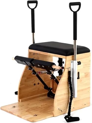 Amazon.co.jp: Hubiuyo ピラティスチェア、ハンドル付きスプリット