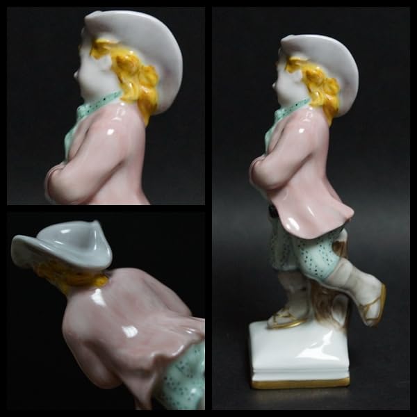 ベルリン王立磁器製陶所 KPM 手描きフィギュリン少年 収穫 人形 西洋