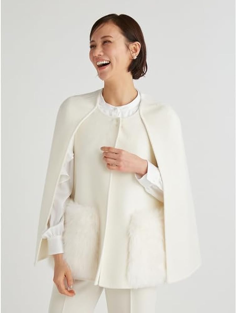 Amazon.co.jp: [セルフォード] ファーポケットリバーケープジャケット