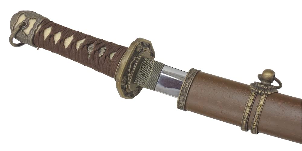 Amazon.co.jp: 尾形刀剣 軍刀 GN-4 陸軍搭乗員軍刀 軍茶柄 軍茶木鞘