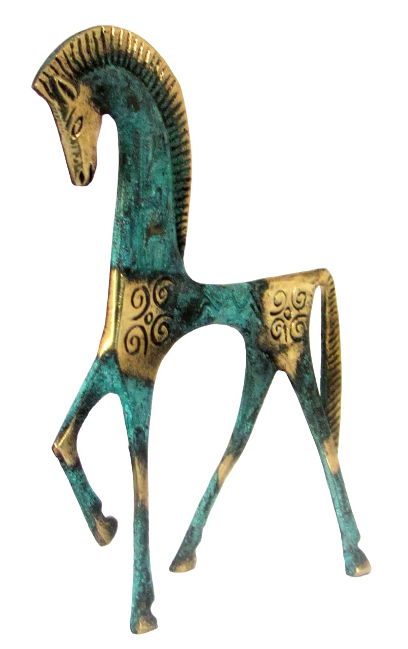 Amazon.co.jp: Iconsgr 古代ギリシャブロンズ博物館像 幾何学時代の馬
