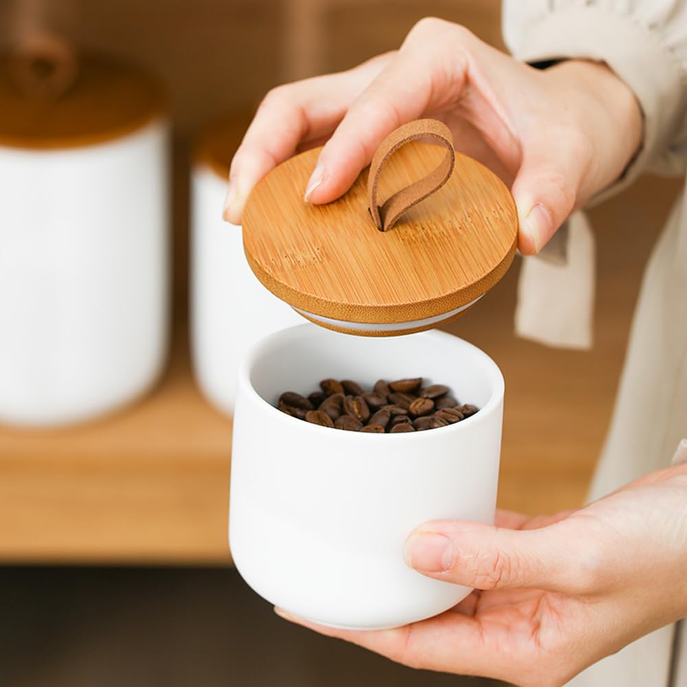 Amazon | PYUWENAI 保存容器 キャニスター セラミック 気密缶 陶器