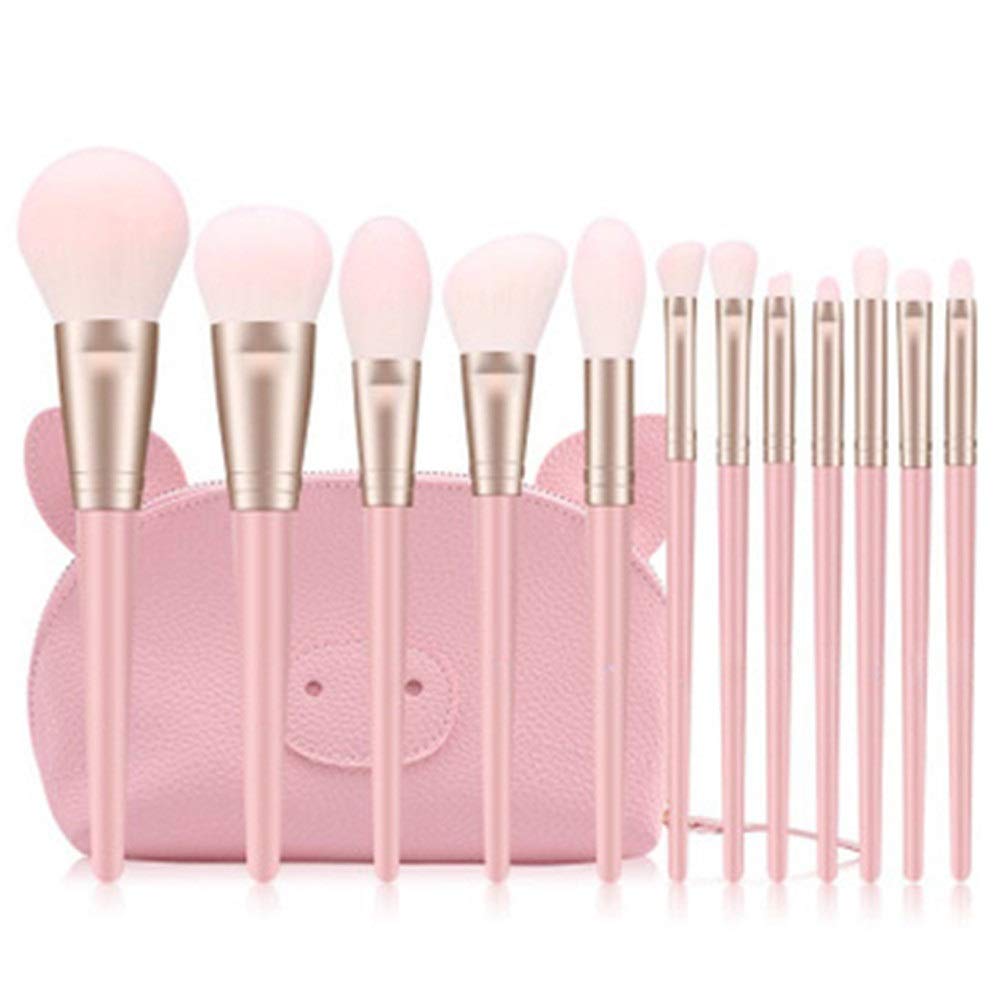 Amazon.co.jp: メイクブラシセット 初心者 プロのピンクメイクブラシ