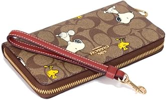Amazon | コーチ レザー 長財布 スヌーピー COACH シグネチャー