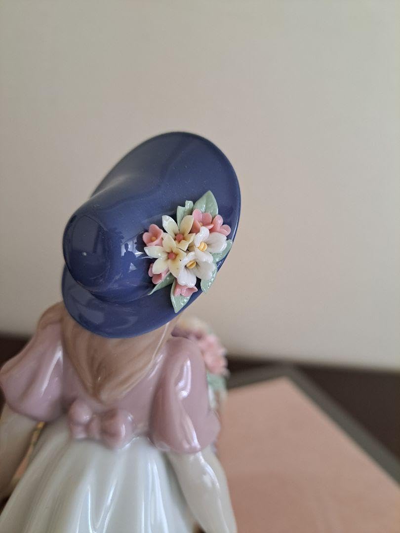 Amazon.co.jp: リヤドロ#6521『可愛いお花屋さん』 専用ガラスケース