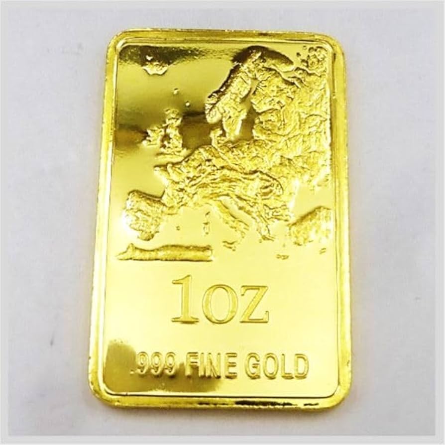 Amazon.co.jp: インゴット 1oz .999 FINE GOLD レプリカ 金メッキ 置物