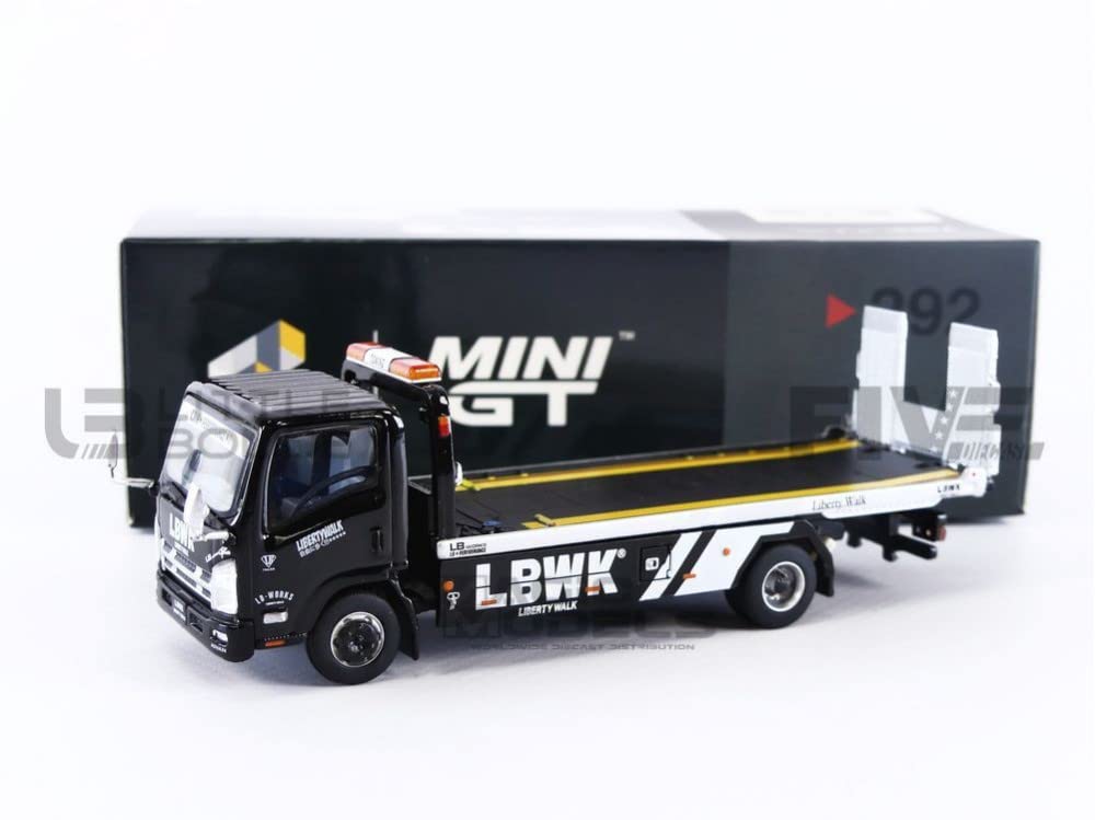 Amazon | MINI GT 1/64 Isuzu Nシリーズ (ELF) 車両積載車 LBWK
