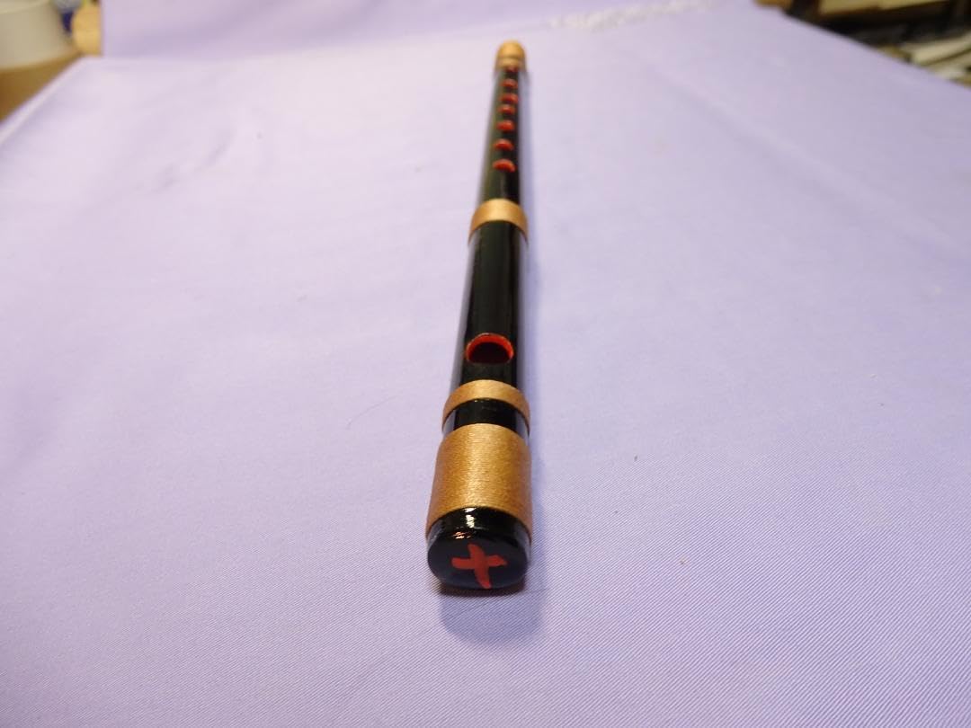 篠笛 五本調子A管 】唄物 ドレミ調 CMR5-69 天地糸巻 西洋音階 黒塗