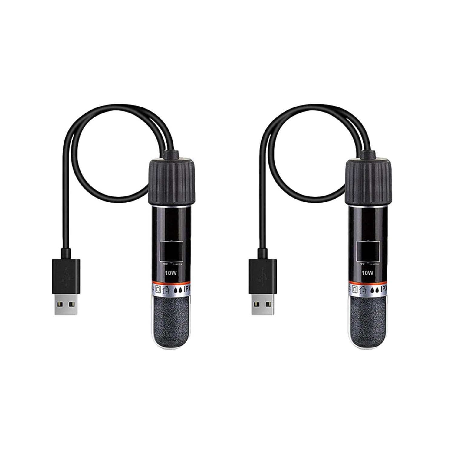 Amazon | 2個セット ミニ水族館水槽ヒーター USB 充電式 10W 水族館