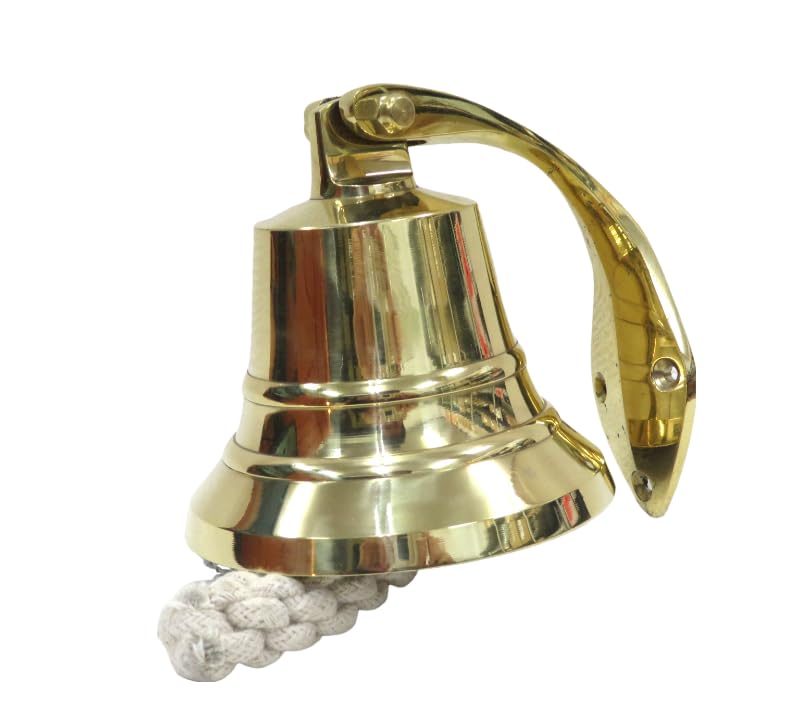 Amazon | 真鍮製 ブラケット付きシップベル 直径10cm 4インチサイズ