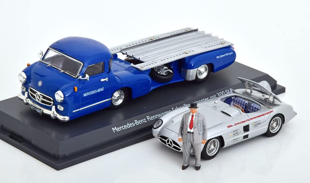 Amazon | Schuco 1/43 Mercedes Benz Renntransporter Set Blaues