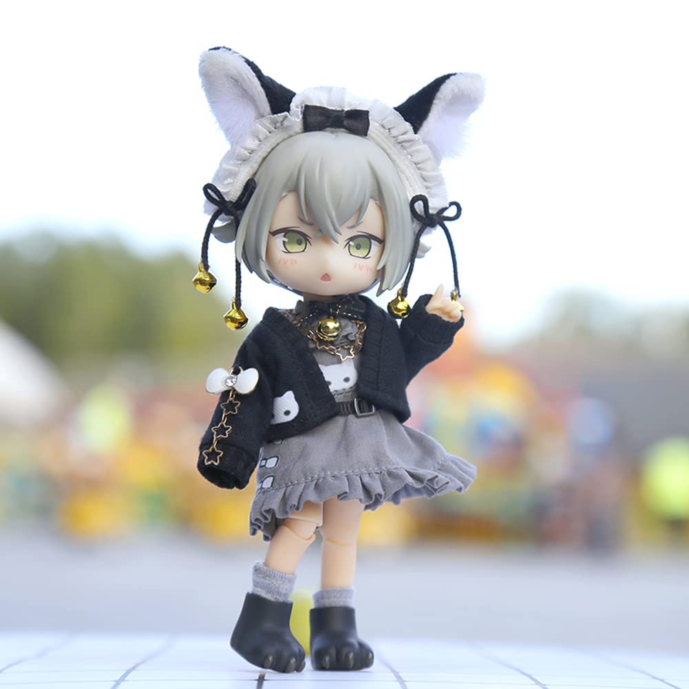 Amazon.co.jp: rakulifey オビツ11服セット お洋服 ドレス 猫服 OB11