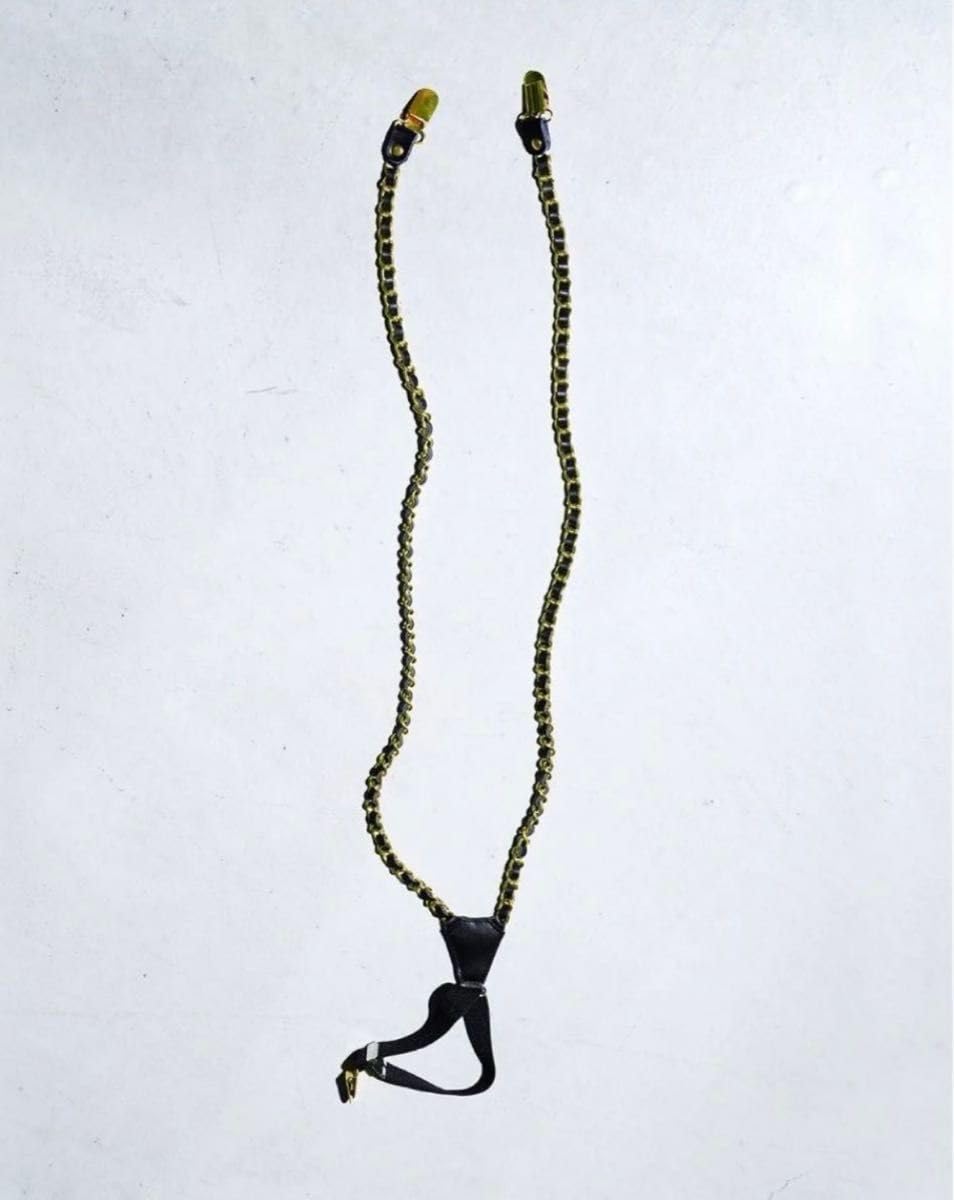 TAKUYA∞着用BECOME TREE ブラック×ゴールドサスペンダー