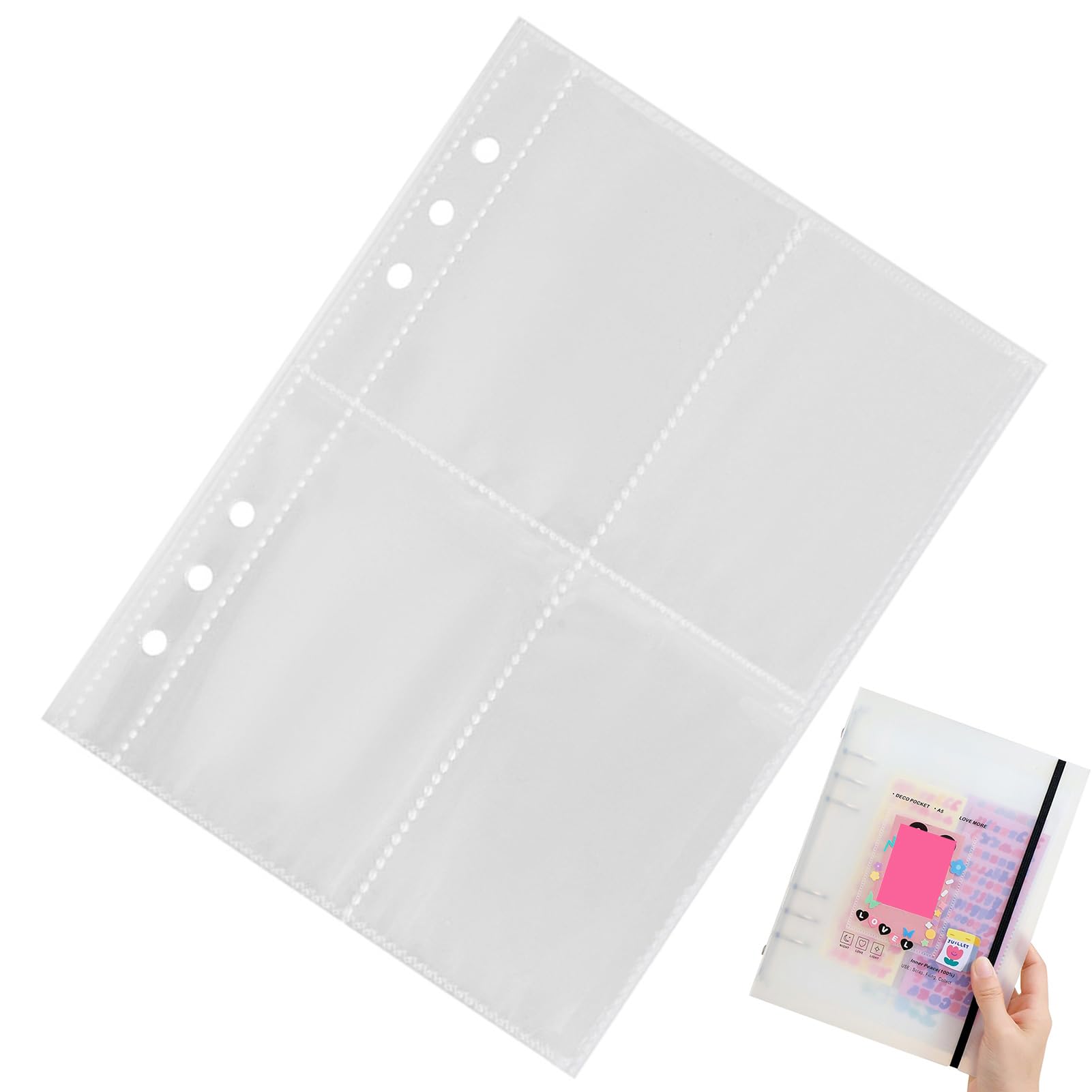Amazon.co.jp: A5フォトカードバインダー | 6穴フォトカードスリーブ