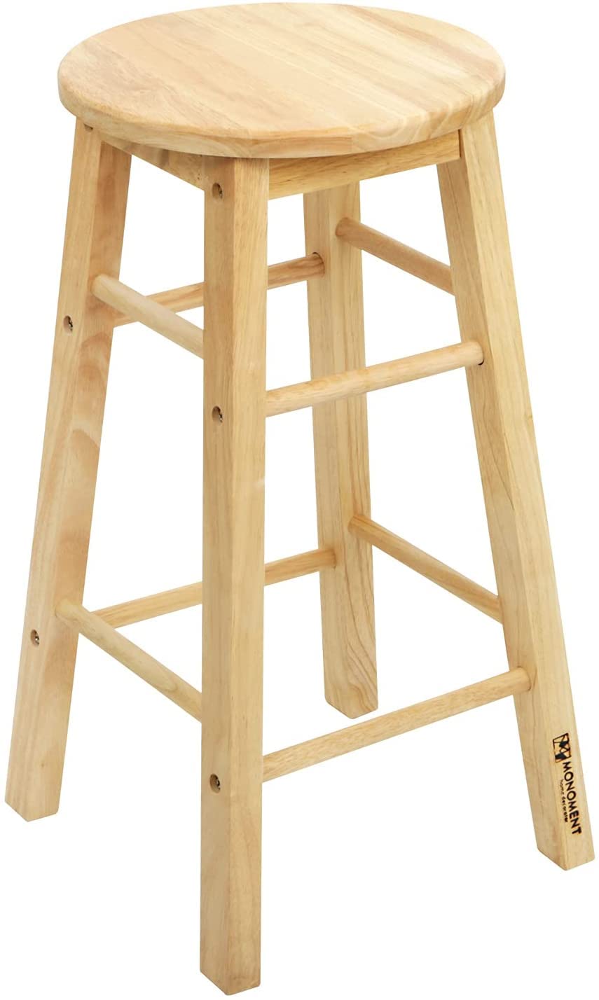 Amazon｜スツール 木製 カウンターチェア ウッドスツール 丸型 円形