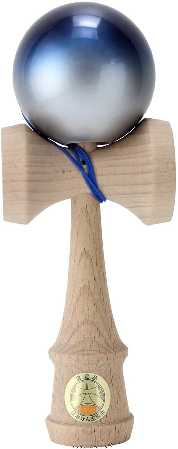 Amazon | けん玉職人が作るこだわりの けん玉 日本製 プレミアム 青
